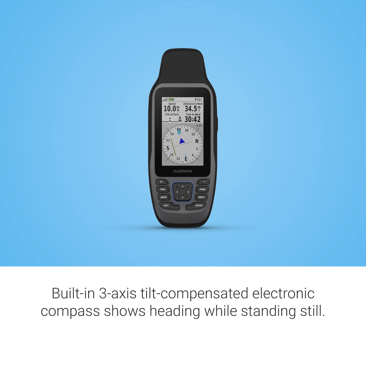 Marine GPS Handheld with Coastal Charts & Floating Design