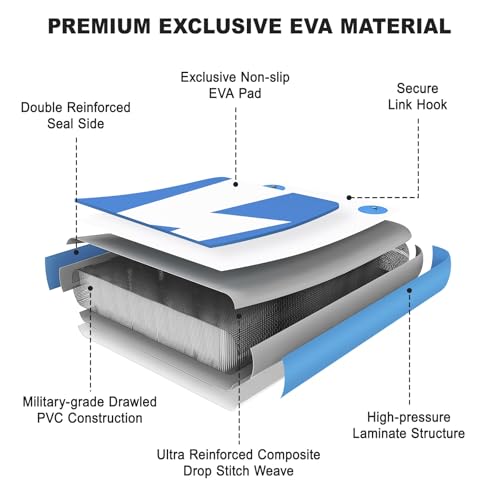 Non-Slip Inflatable Floating Dock Platform
