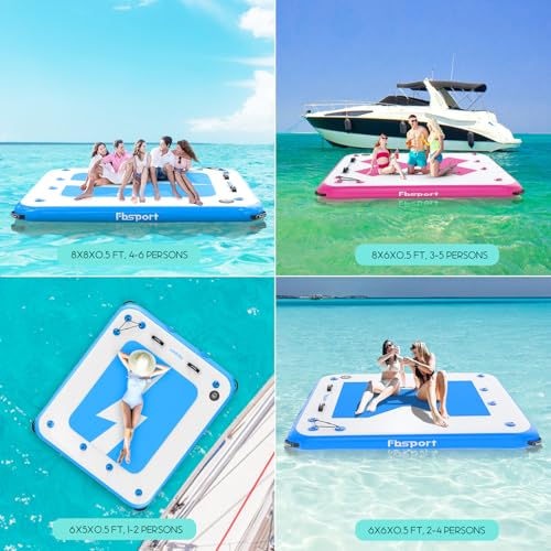 Non-Slip Inflatable Floating Dock Platform