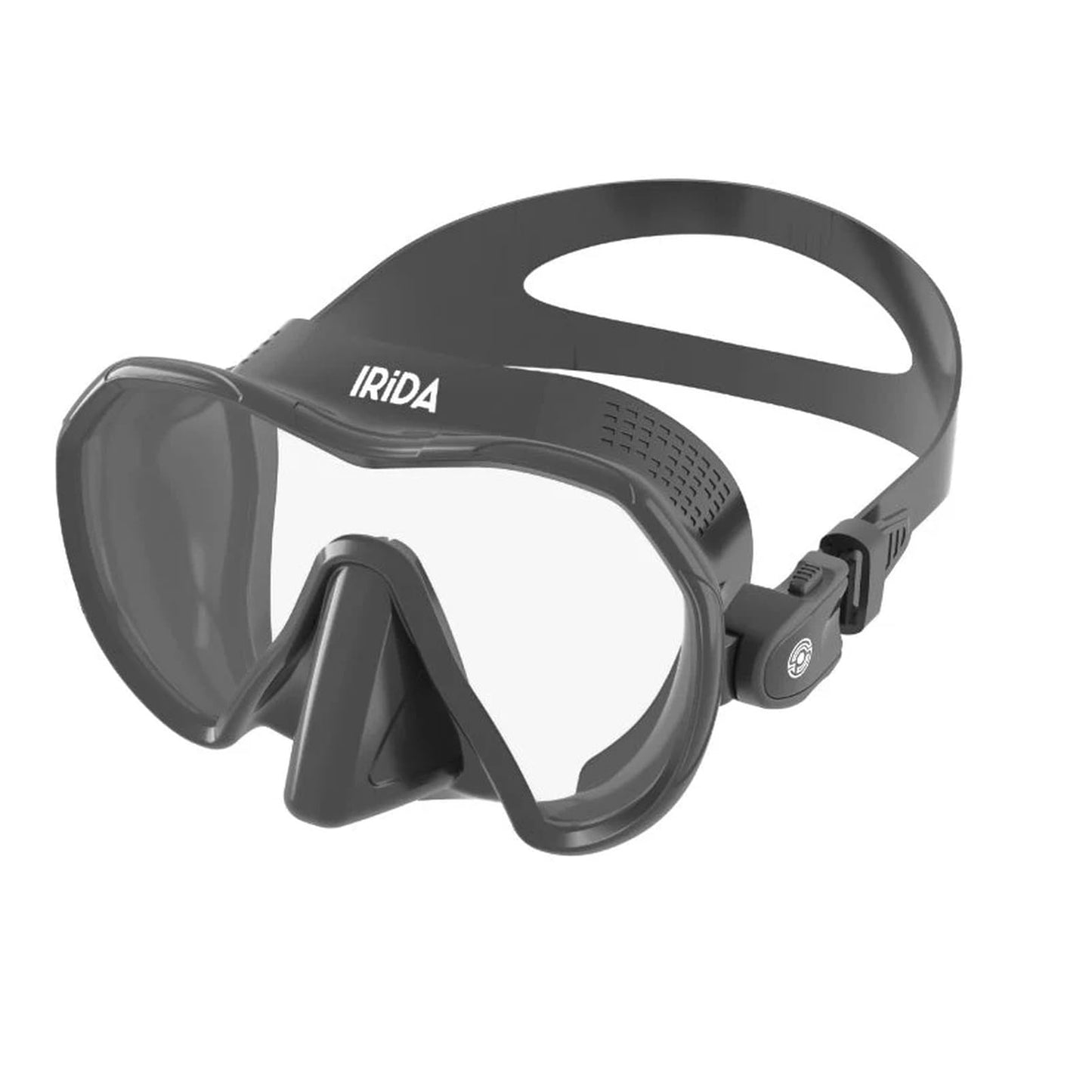 Low Volume Single-Lens Dive Mask with Tempered Glass