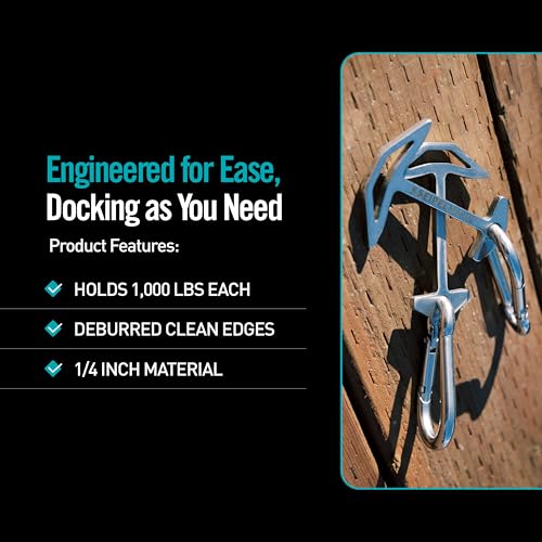 Stainless Steel Quick Dock Cleat 2-Pack