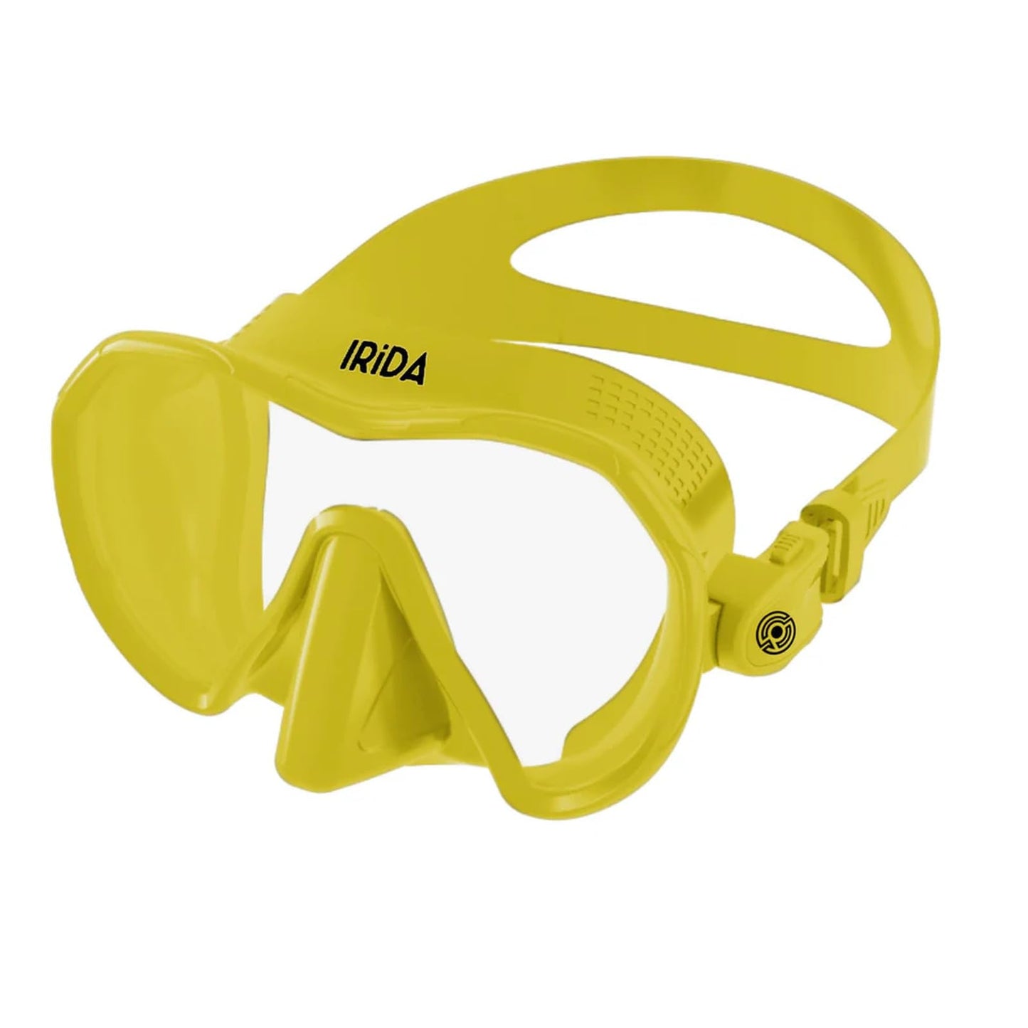 Low Volume Single-Lens Dive Mask with Tempered Glass