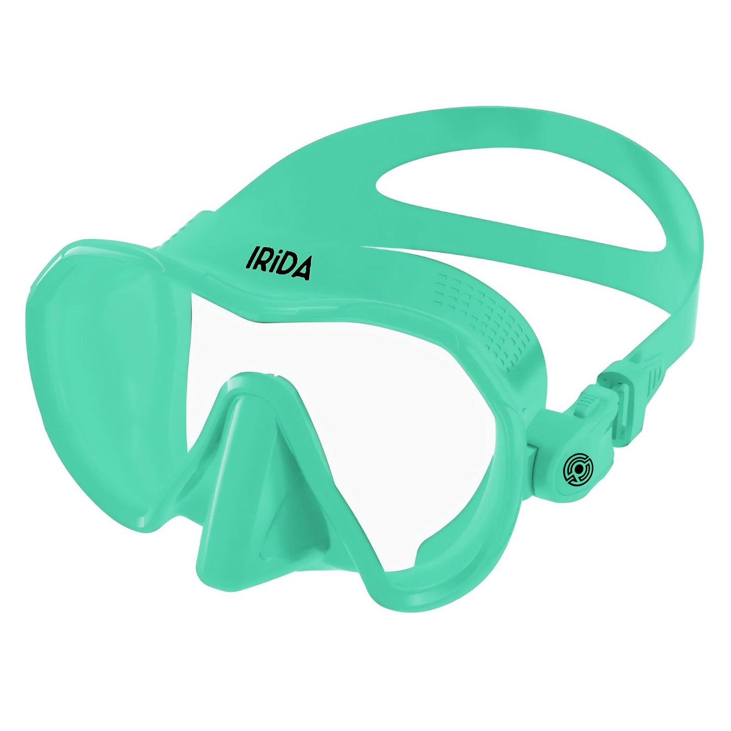 Low Volume Single-Lens Dive Mask with Tempered Glass