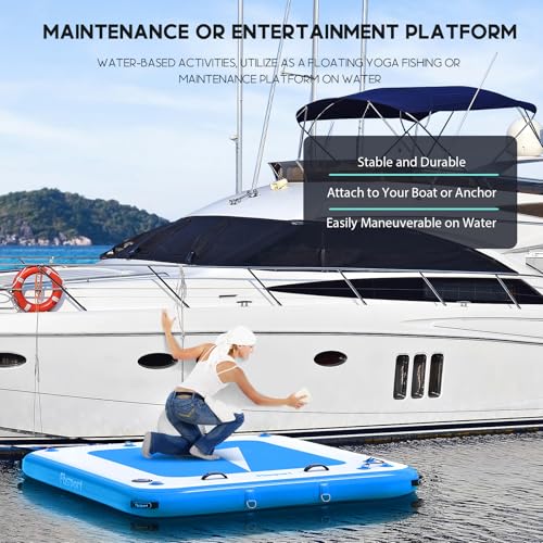 Non-Slip Inflatable Floating Dock Platform