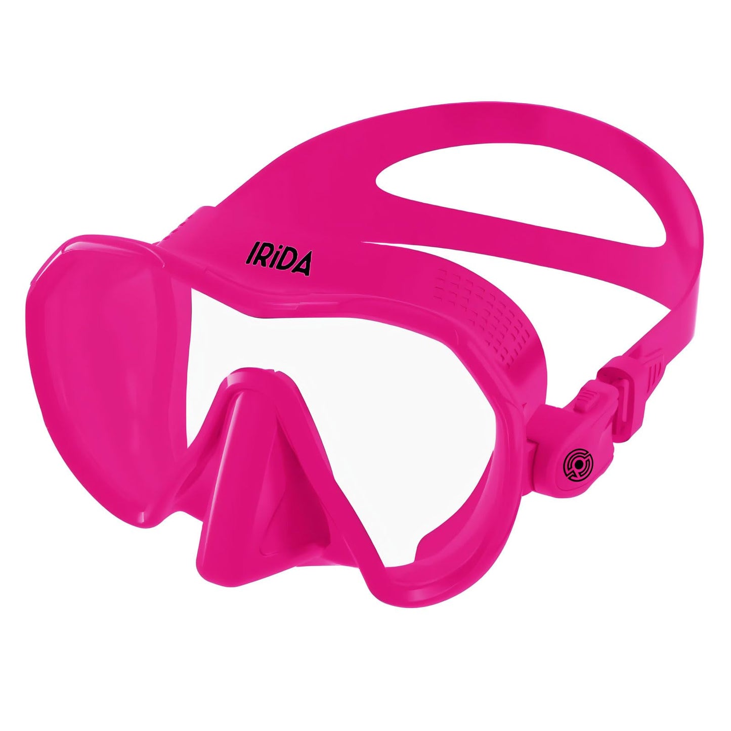 Low Volume Single-Lens Dive Mask with Tempered Glass