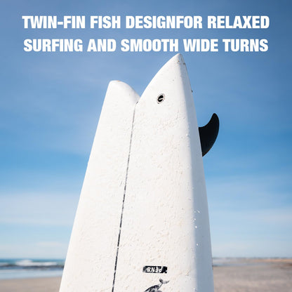 High-Performance Epoxy Shortboard with Fin Set & Leash