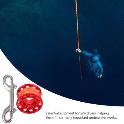 Scuba Diving Spool Reel with Snap Clip
