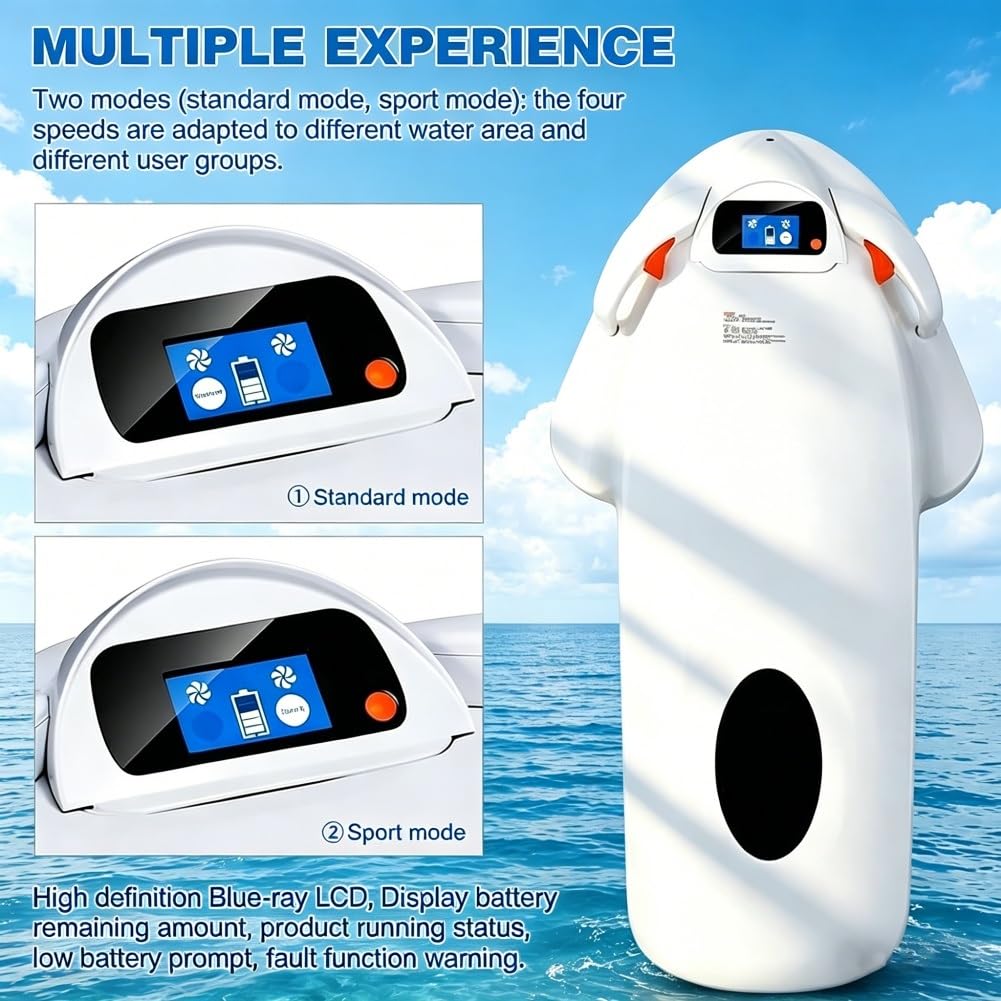 Electric Hydrofoil Surfboard with Dual Speed Modes & Long Battery Life