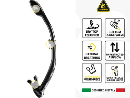 Lightweight Travel Snorkel Set with Mask & Fins