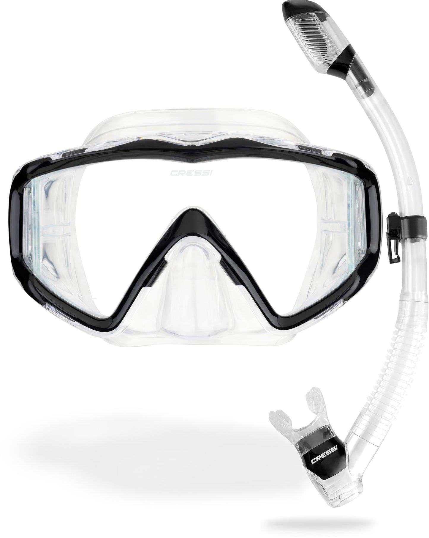 Panoramic Wide View Mask & Dry Snorkel Set