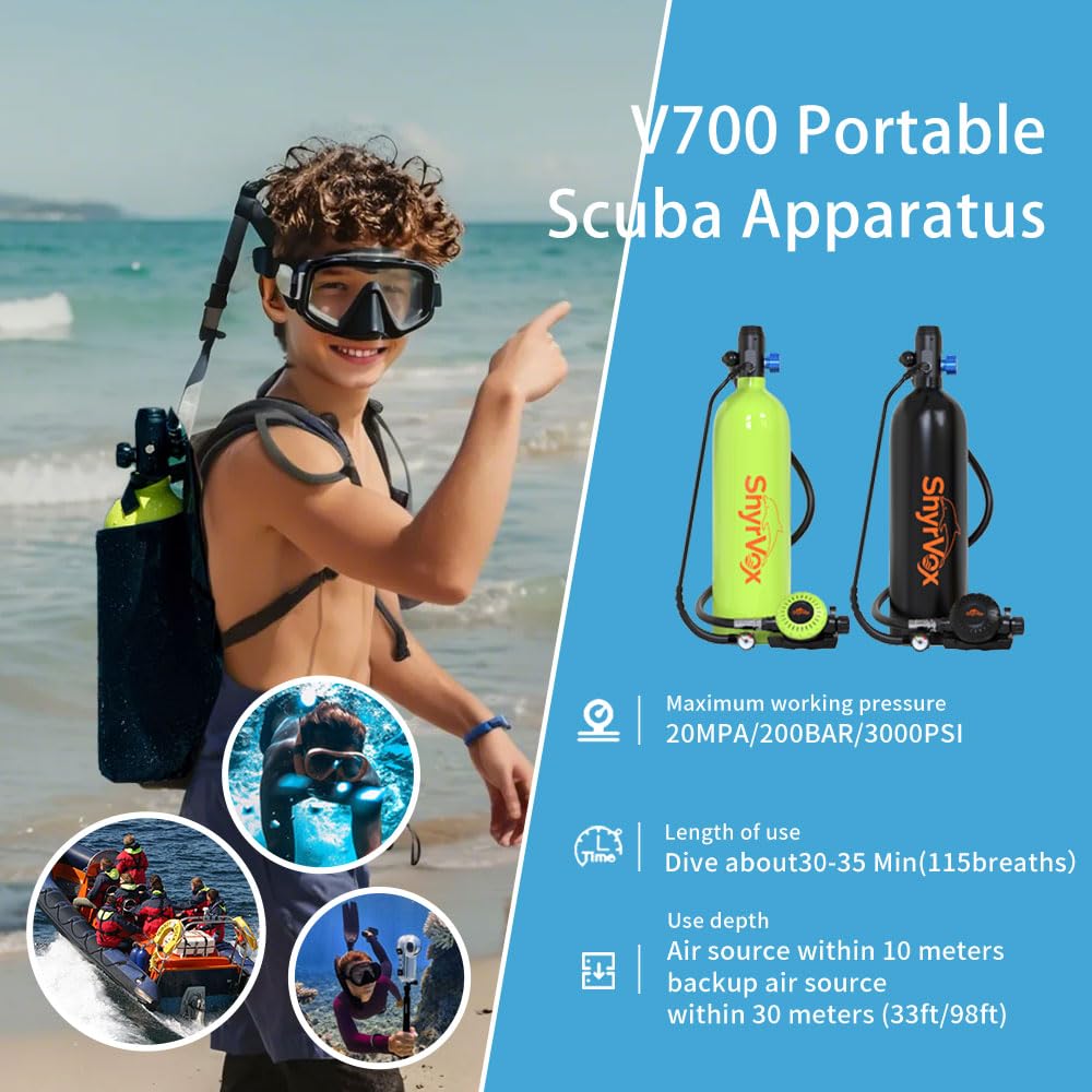 1.9L Portable Scuba Diving Tank for Recreational Diving