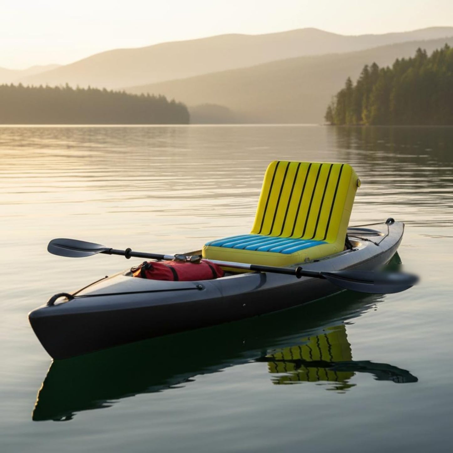 Inflatable Kayak Seat with Anti-Slip Surface