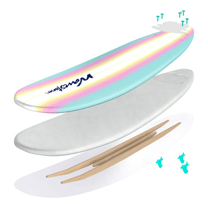 8 ft Classic Soft Top Foam Surfboard