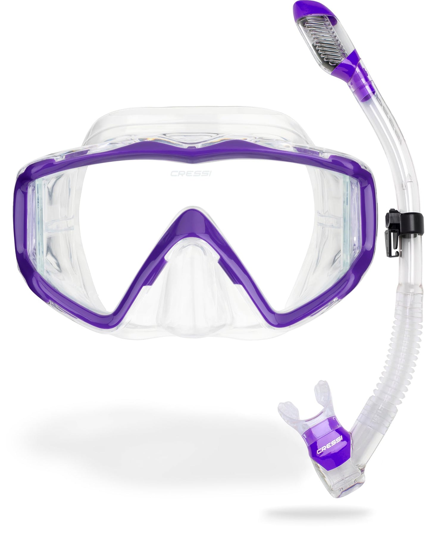 Panoramic Wide View Mask & Dry Snorkel Set