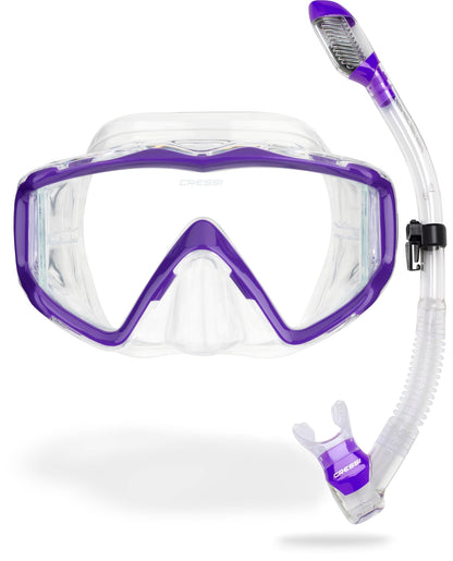 Panoramic Wide View Mask & Dry Snorkel Set
