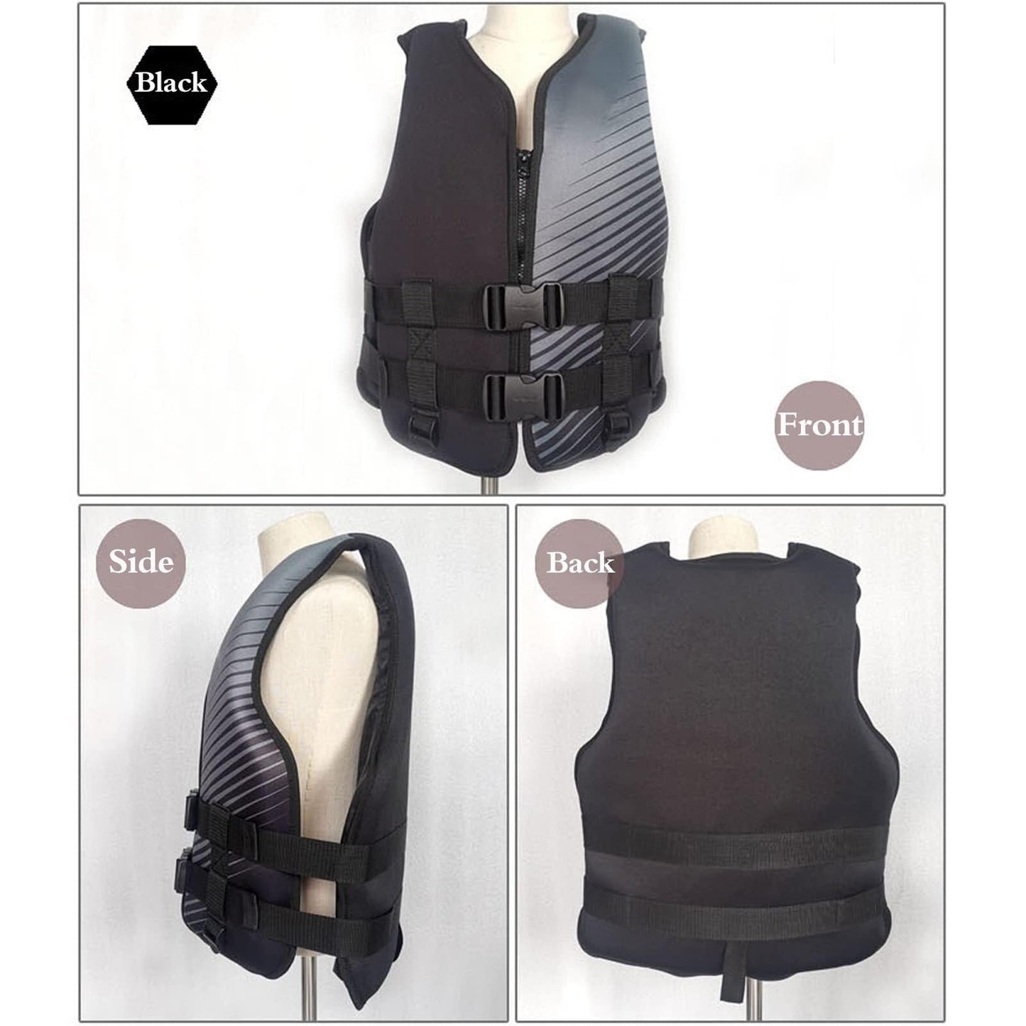 Fly Fishing Vest with Zipper Closure for Outdoor Angling