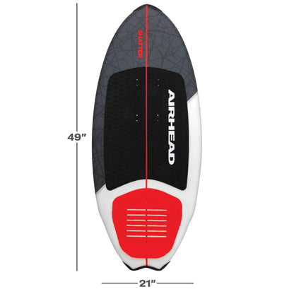 Wakesurf Board with EVA Traction Pad & Adjustable Foot Straps