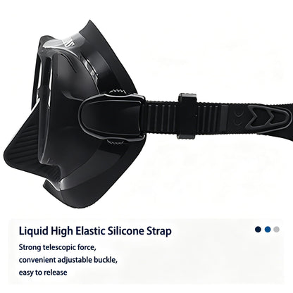 Low Volume Frameless Freediving Mask with Tempered Glass
