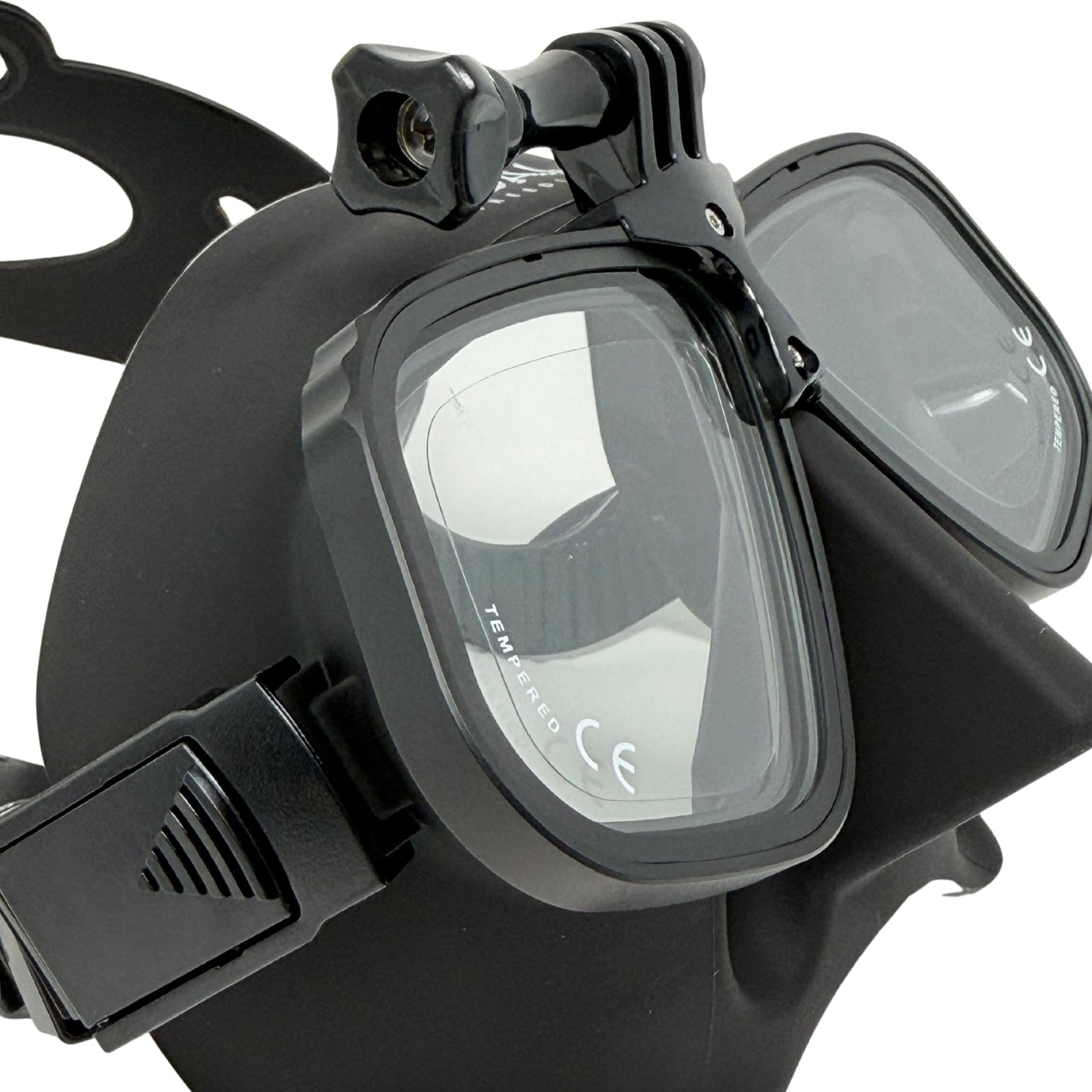 Low Volume Freedive Mask with Action Camera Mount