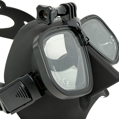 Low Volume Freedive Mask with Action Camera Mount