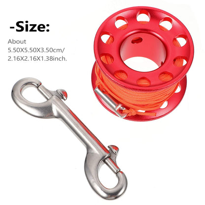 Scuba Diving Spool Reel with Snap Clip