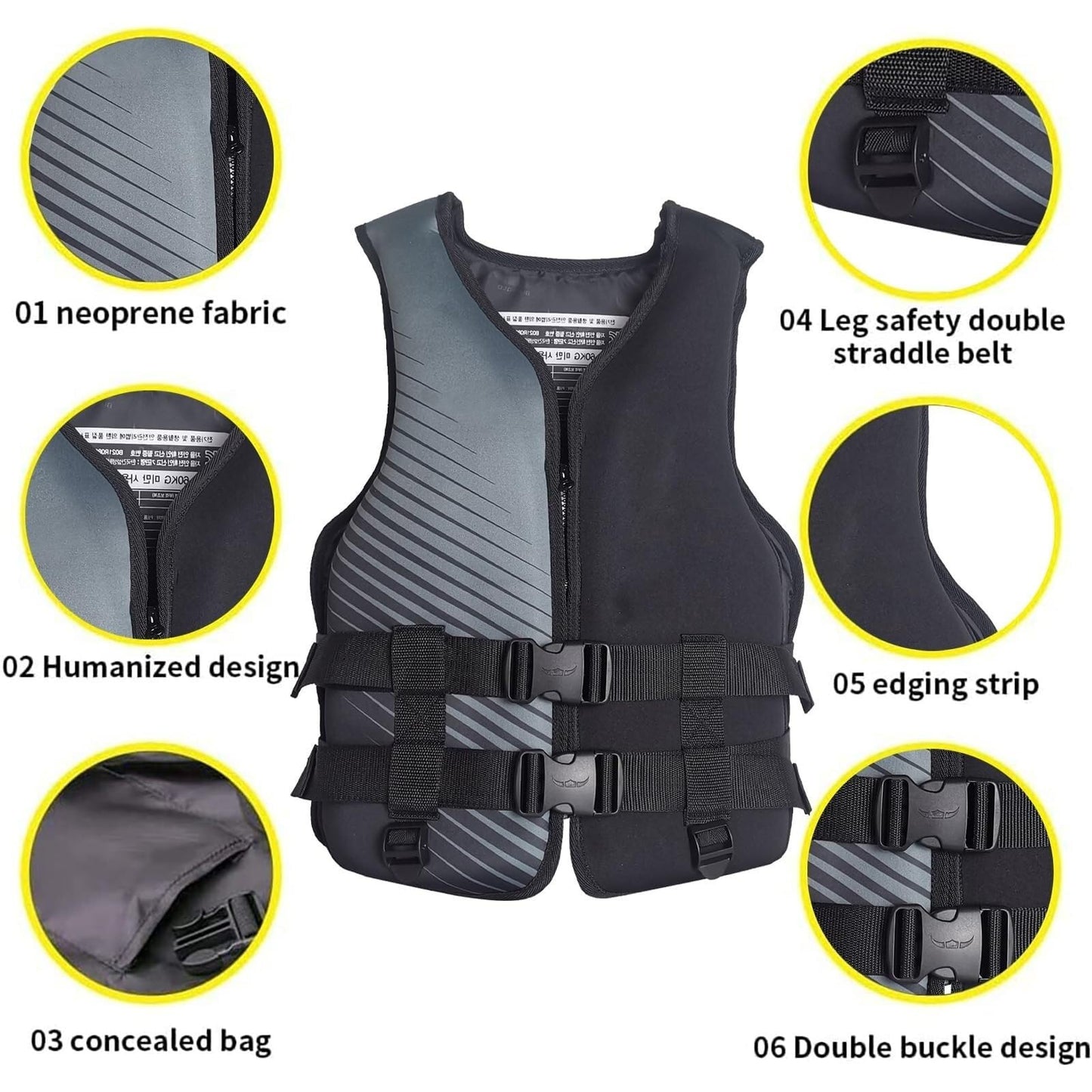 Fly Fishing Vest with Zipper Closure for Outdoor Angling