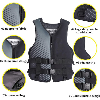 Fly Fishing Vest with Zipper Closure for Outdoor Angling