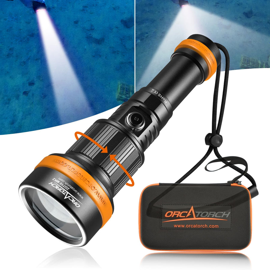 Zoomable Dive Light with Adjustable Beam & Waterproof Design