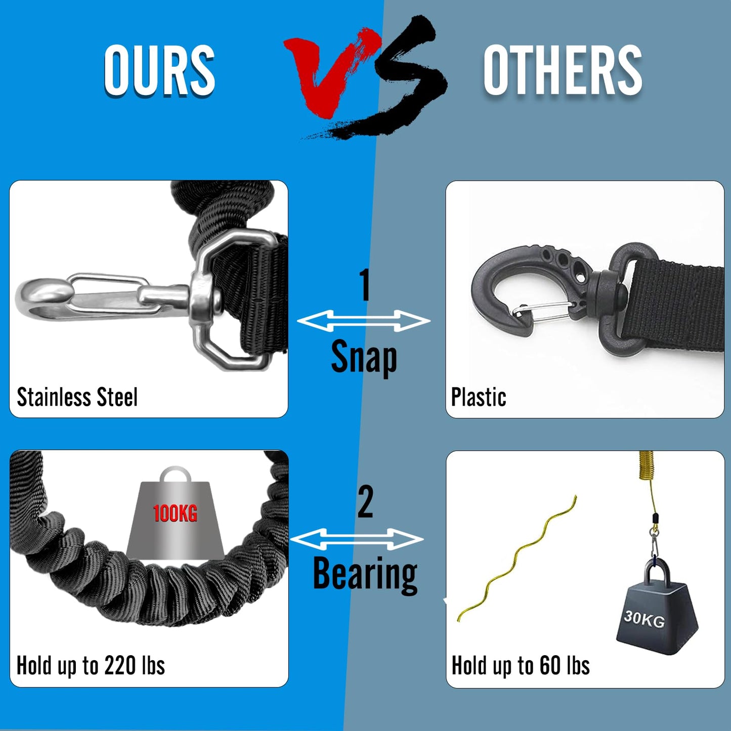 Scuba Diving Anti-Lost Lanyard with Quick Release Buckle