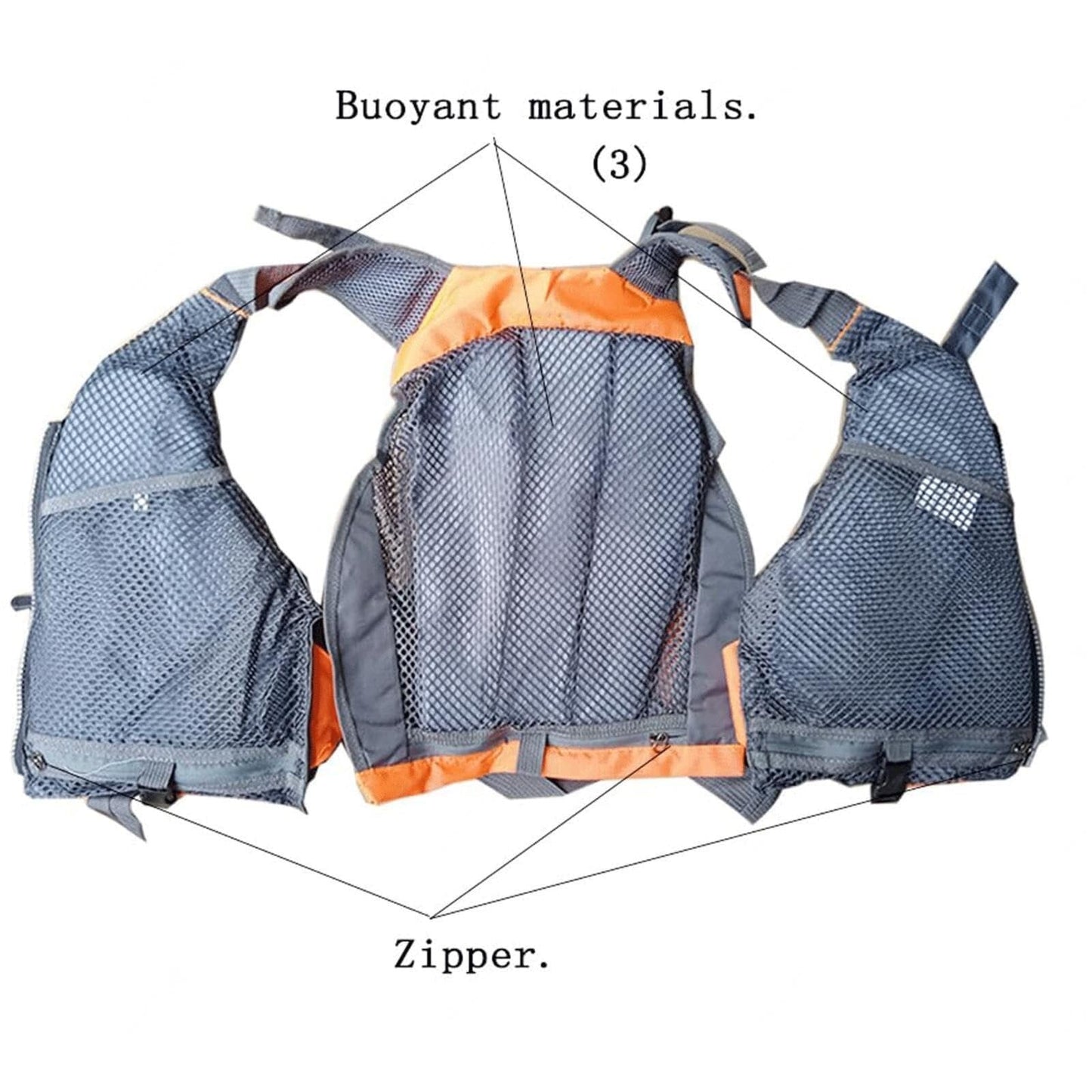 Adult Water Sports Safety Vest with Multi Pockets