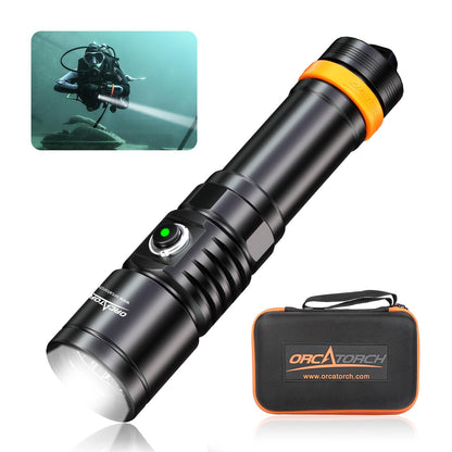 3000 Lumens Scuba Diving Flashlight with Narrow Beam