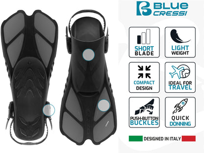 Adult Snorkel Set with Mask, Dry Snorkel & Fins