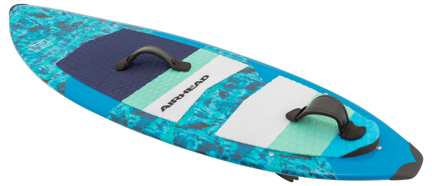 Wakesurf Board with EVA Traction Pad & Adjustable Foot Straps