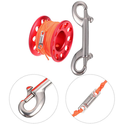 Scuba Diving Spool Reel with Snap Clip