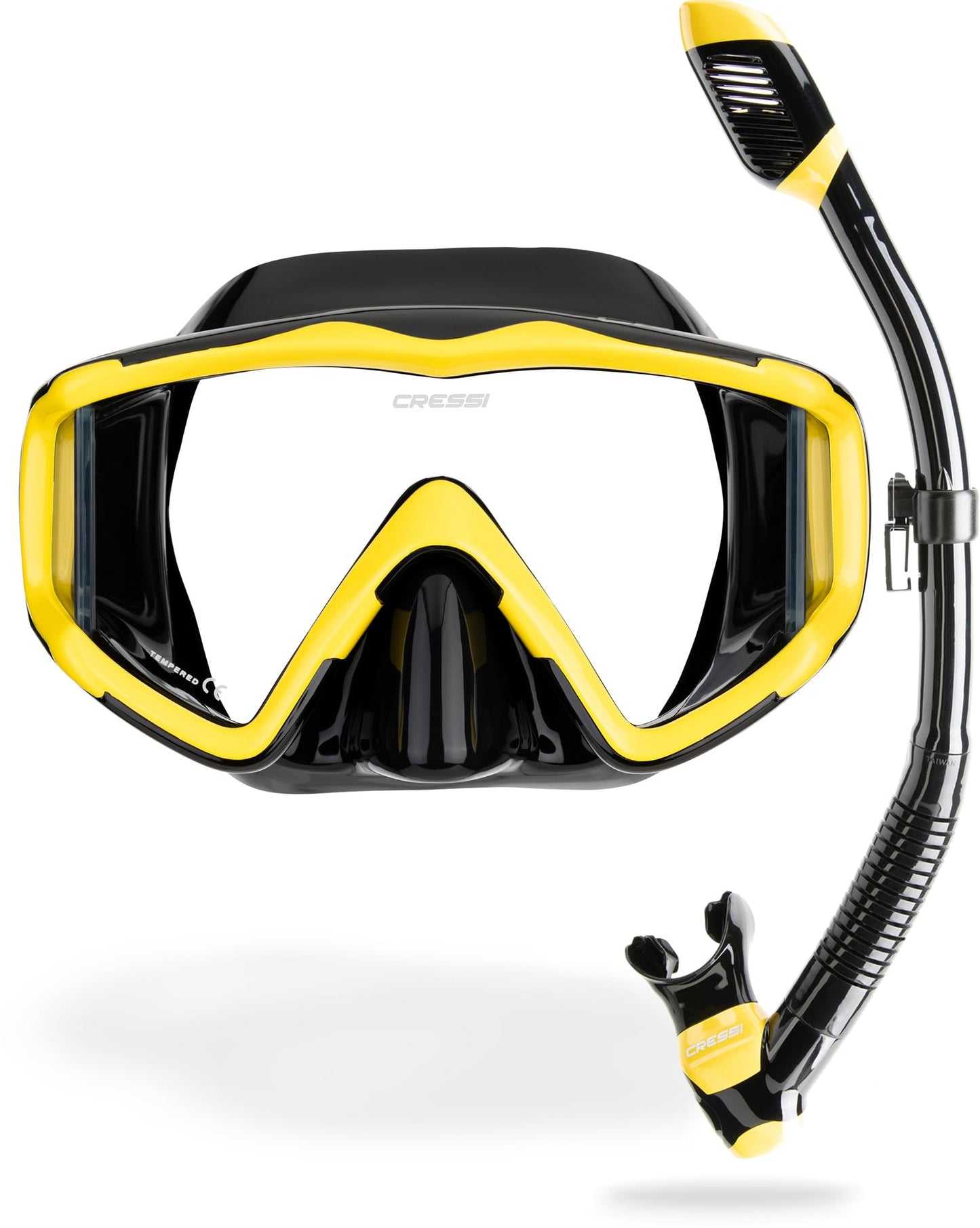 Panoramic Wide View Mask & Dry Snorkel Set