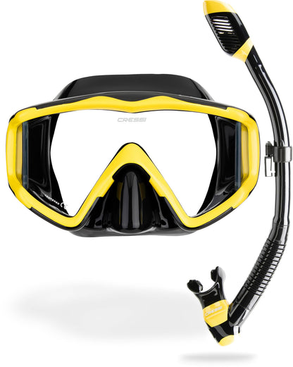 Panoramic Wide View Mask & Dry Snorkel Set