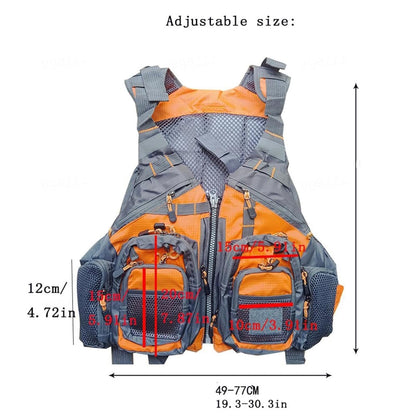 Adult Water Sports Safety Vest with Multi Pockets