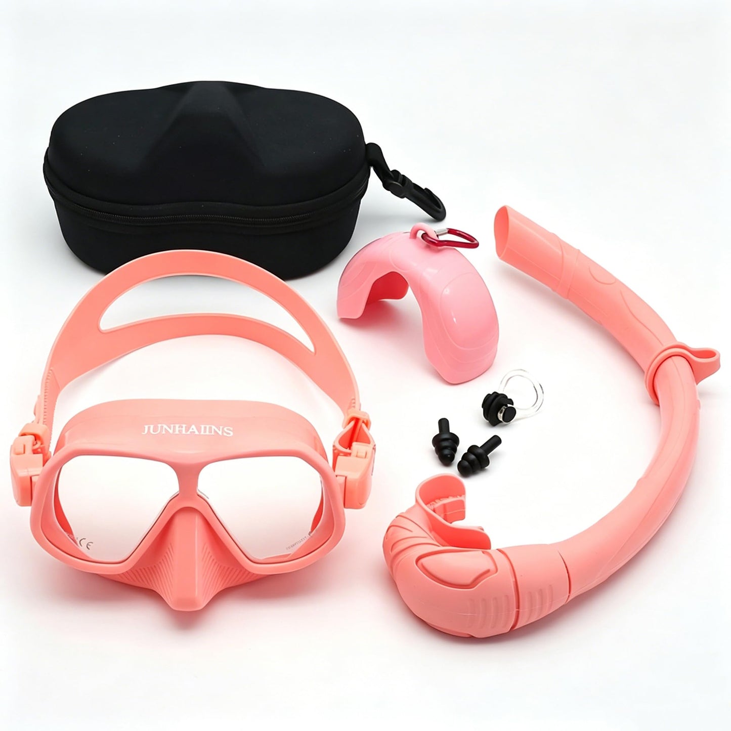 Low Volume Frameless Freediving Mask with Tempered Glass