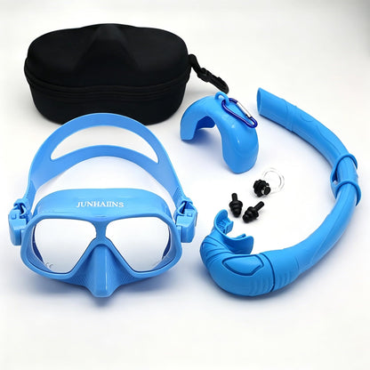 Low Volume Frameless Freediving Mask with Tempered Glass