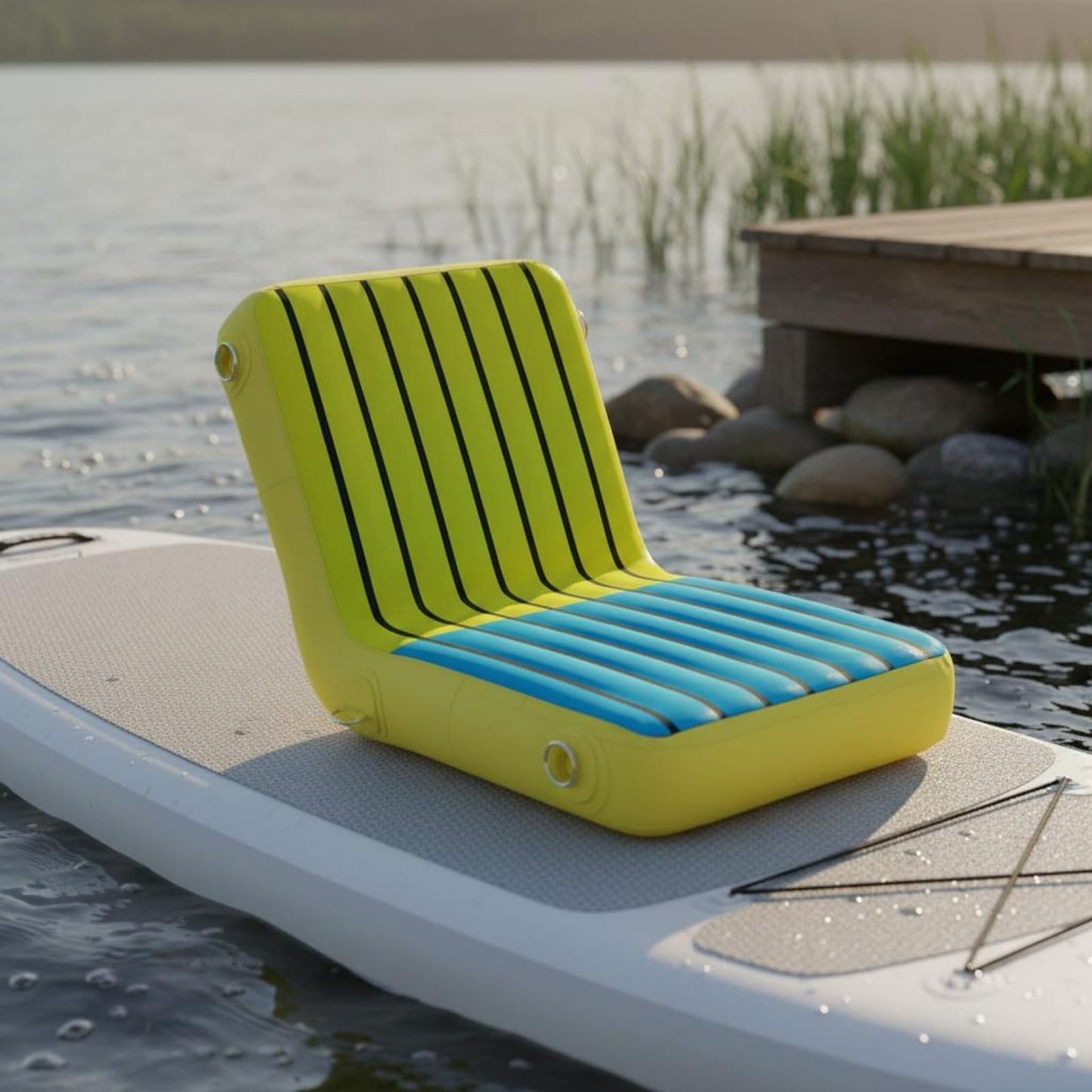 Inflatable Kayak Seat with Anti-Slip Surface