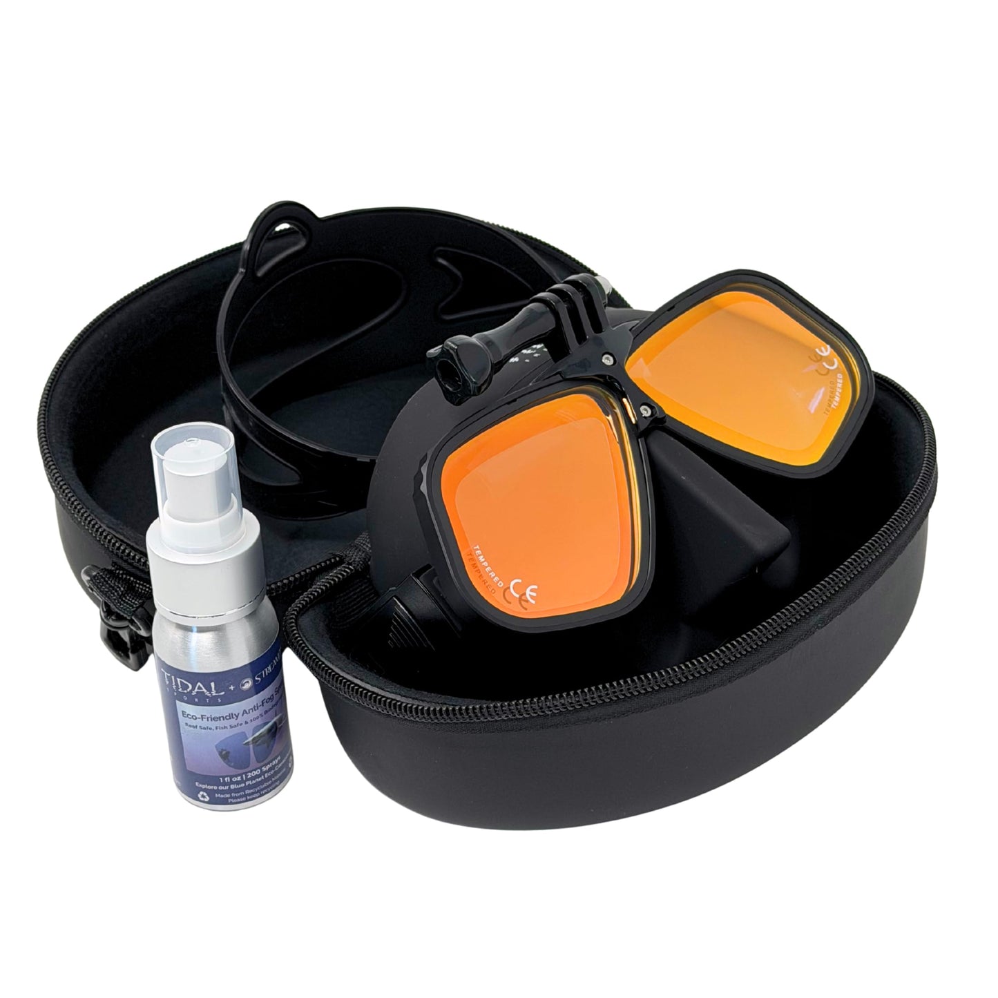 Low Volume Freedive Mask with Action Camera Mount