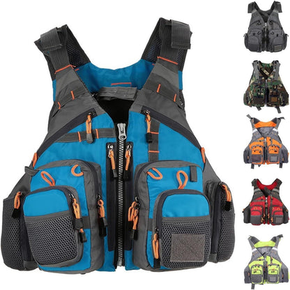 Adult Water Sports Safety Vest with Multi Pockets