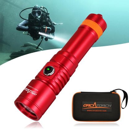 3000 Lumens Scuba Diving Flashlight with Narrow Beam