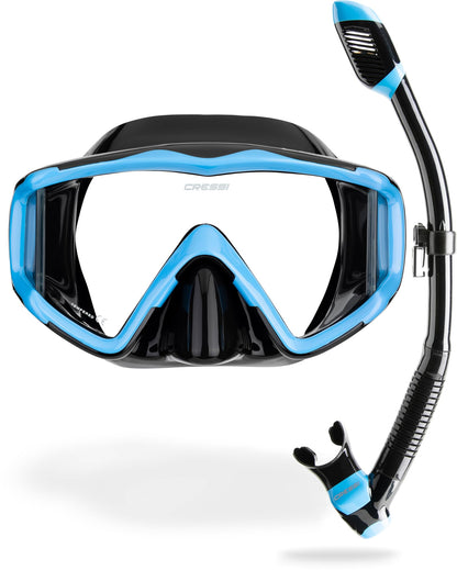 Panoramic Wide View Mask & Dry Snorkel Set