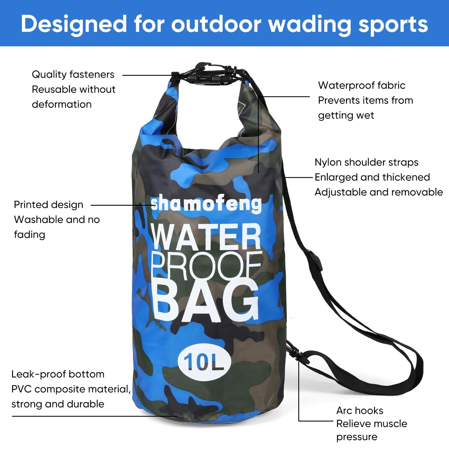 Waterproof Roll Top Dry Bag with Phone Case