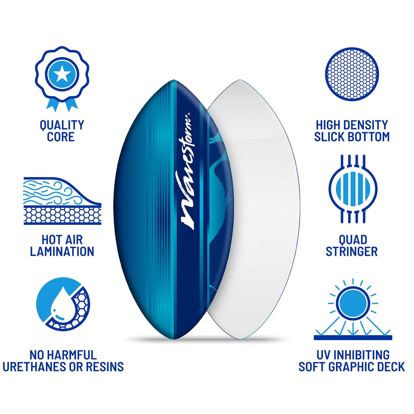 48" Foam Skimboard for Beginners