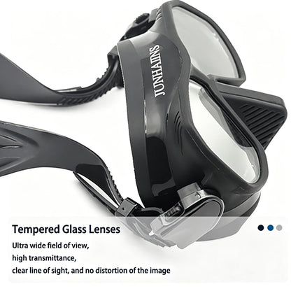 Low Volume Frameless Freediving Mask with Tempered Glass