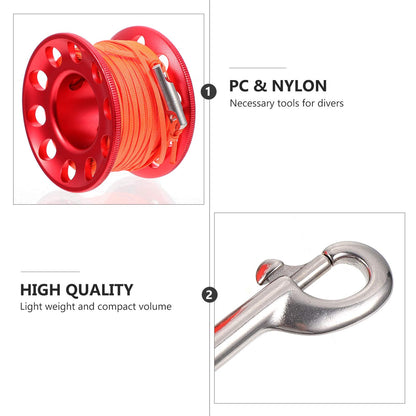 Scuba Diving Spool Reel with Snap Clip