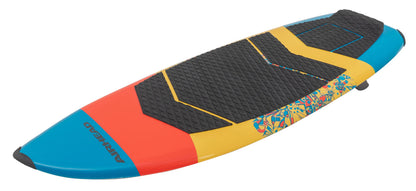 Wakesurf Board with EVA Traction Pad & Adjustable Foot Straps
