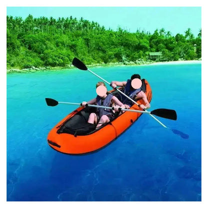 2-Person Inflatable Fishing Kayak with 2 Paddles 130" x 37"